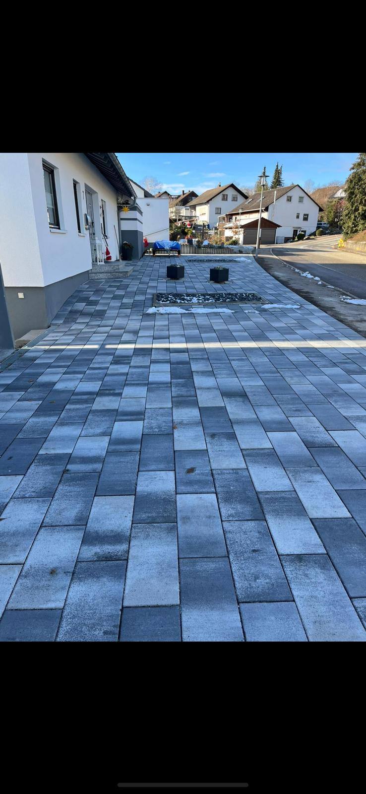 Große gepflasterte Hoffläche - Projekt 5